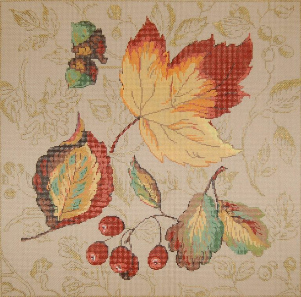 Fall Splendor 14 x 14    18 Mesh Once In A Blue Moon By Sandra Gilmore 18-920