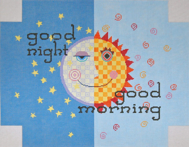 Good Morning 19 x 15 13 Mesh Once In A Blue Moon By Sandra Gilmore 13-103 