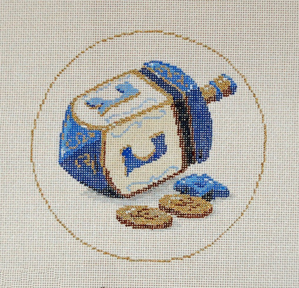 Game Dreidel 5.5 dia.  18 Mesh Once In A Blue Moon By Sandra Gilmore 18-876