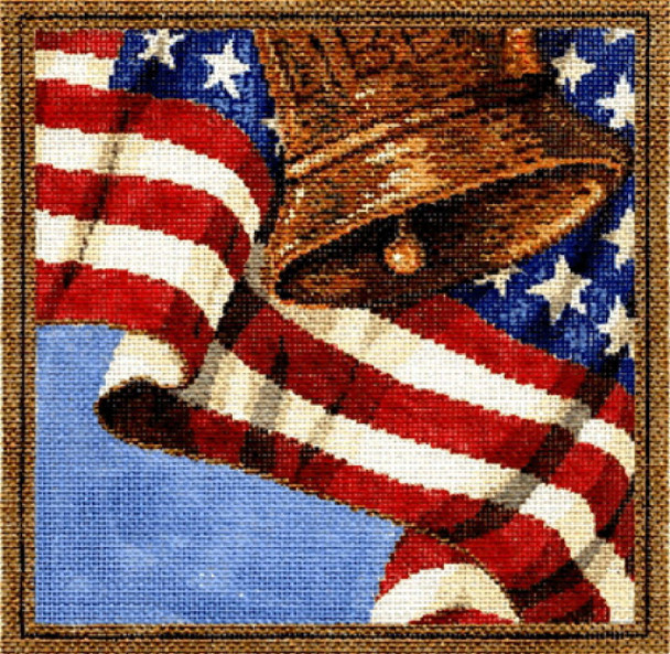 Freedom 7.5 x 7.5  18 Mesh Once In A Blue Moon By Sandra Gilmore 18-282