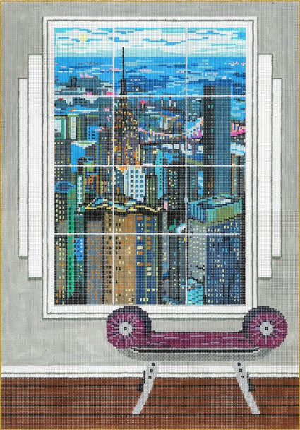 Manhattan Window 11 x 15  18 Mesh Once In A Blue Moon By Sandra Gilmore 18-911