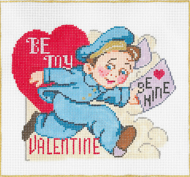 Hurry Valentine 6 x 7   18 Mesh Once In A Blue Moon By Sandra Gilmore 18-882 