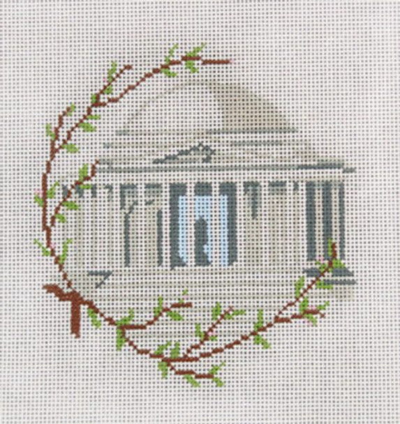 Jefferson Memorial  5 x 5 18 Mesh Once In A Blue Moon By Sandra Gilmore 18-670 