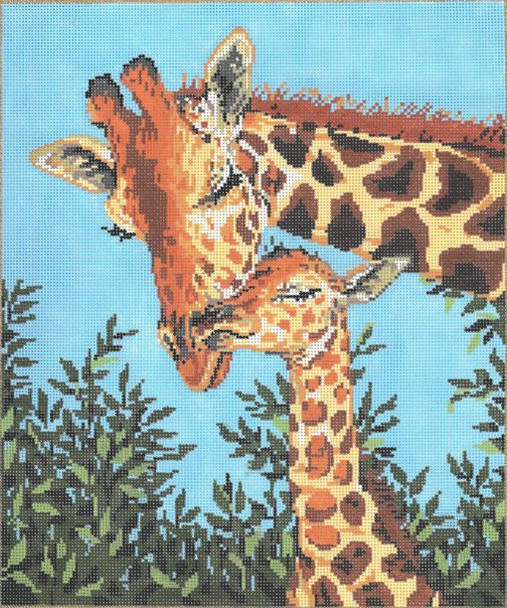 Love Lasts Long Giraffe 9 x 11 18 Mesh Once In A Blue Moon By Sandra Gilmore 18-542