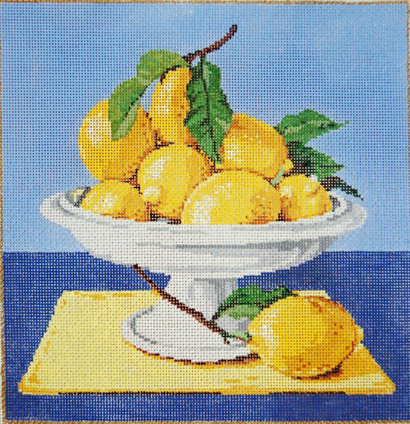 Lemons 13 x 13 18 Mesh Once In A Blue Moon By Sandra Gilmore 18-850 