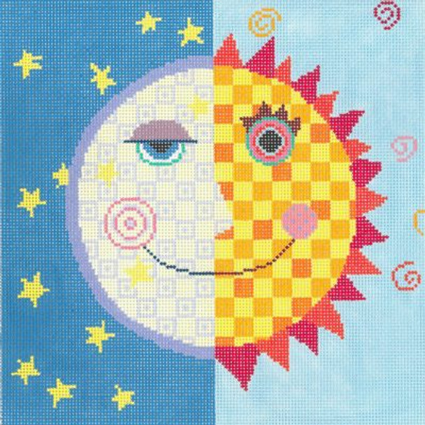Moon and Sun 10 x 10 13 Mesh Once In A Blue Moon By Sandra Gilmore 13-104 