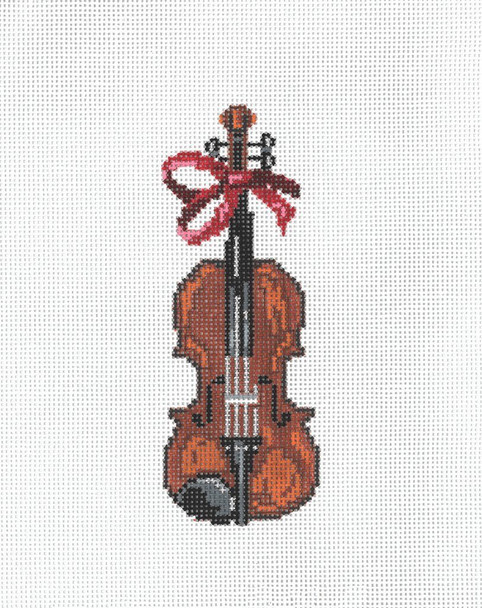 Ornament Violin (O-18) 2.5 x 5 18 Mesh Once In A Blue Moon By Sandra Gilmore 18-900
