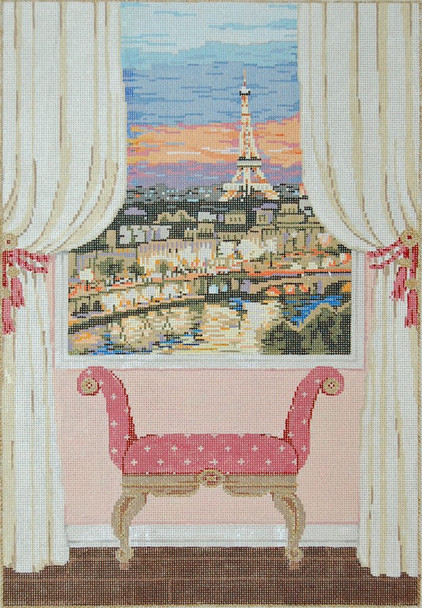 Paris Window 13 x 19 14 Mesh Once In A Blue Moon By Sandra Gilmore 14-912 