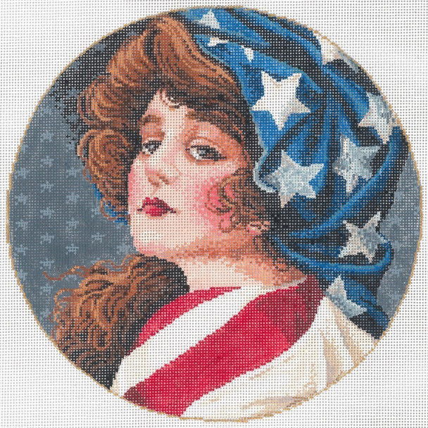 Sweet Liberty 8 dia.  18 Mesh Once In A Blue Moon By Sandra Gilmore 18-1120 