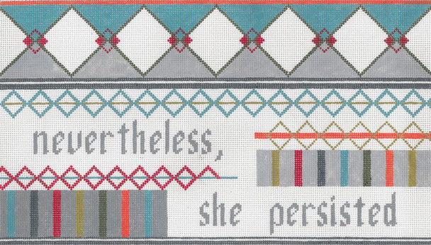MS095 Nevertheless She Persisted 16” x 9” 14 Mesh Machelle Somerville   