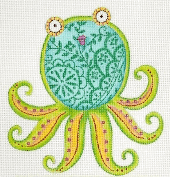 DK-BH11 Sassy Octopus 5" x 5.25" 18 Mesh ©Diane Kater BEACH & SEA