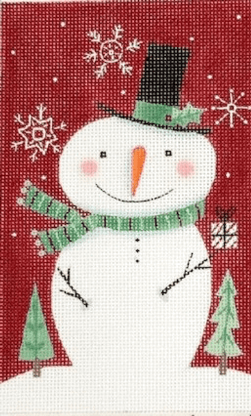 DK-CH05 Happy Snowman 4" x 6.5" 18 Mesh ©Diane Kater BEACH & SEA