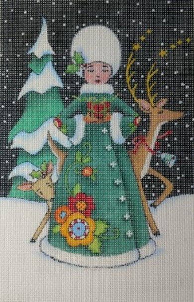 ME-CH15 A Small Gift 5x7.5  18 Count CHRISTMAS Mary Engelbreit