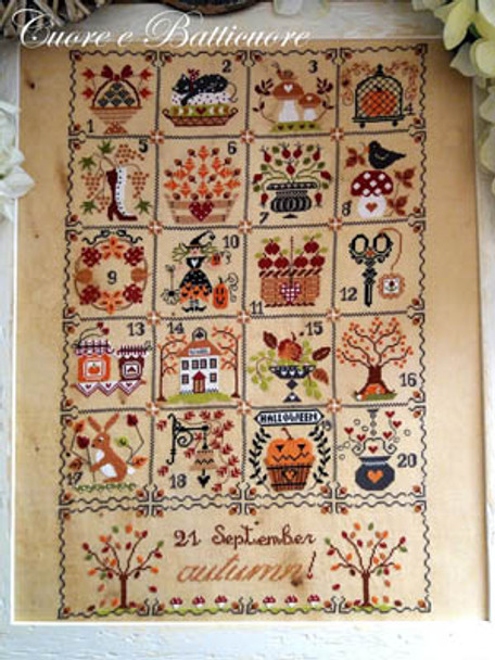 Shabby Autumn Calendar 218 x 345  Cuore E Batticuore 17-2523 YT