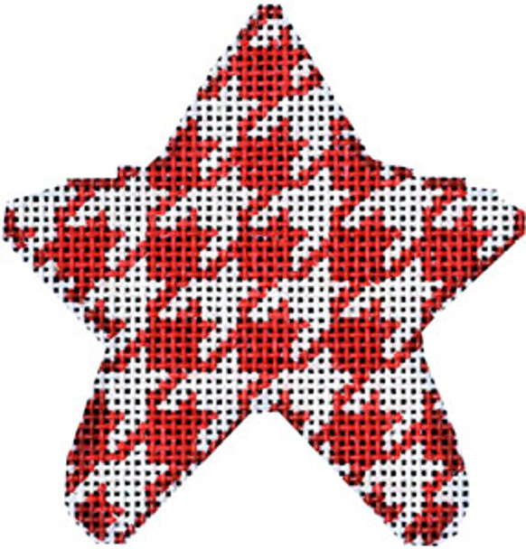 CT-2008R Patriotic Star 3x3  18 Mesh Associated Talents Red Houndstooth Mini Star
