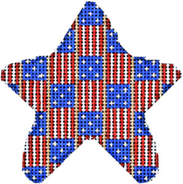 CT-2002 Flag Stripe Mini Star 3x3  18 Mesh Associated Talents 