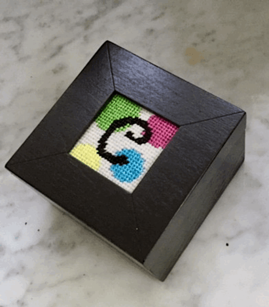 Black Square Wood Box 1.3" opening Magnetic Closure Beth Gantz