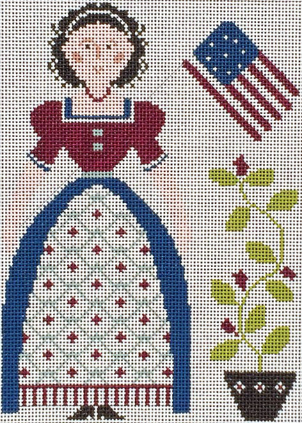 EWE-519	My Lady-Liberty©Little House Needleworks		6 3/4 x 9 1/2	13 Mesh Ewe And Eye