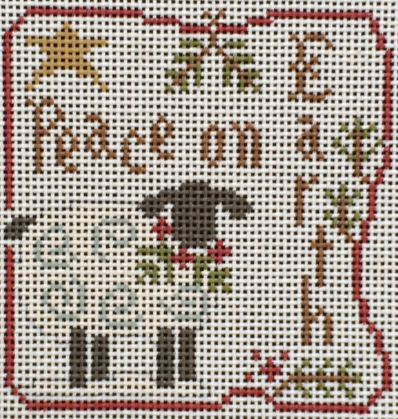 EWE-539	Winter Sheep©Little House Needleworks		4 1/4 x 4 1/4  13 Mesh Ewe And Eye