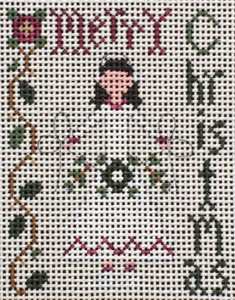 EWE-541	Merry Skater©Little House Needleworks		3 3/8 x 4 3/8  13 Mesh Ewe And Eye