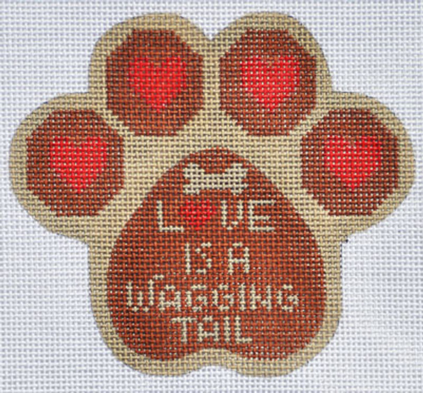 CH-314 Love is a Wagging Tail 4 1⁄4x 4    18  Mesh CH Designs