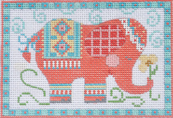 NP-01 Pink Rectangle Elephant 4 1⁄2x 3 1⁄4 18  Mesh CH Designs