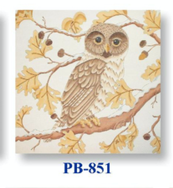 PB-851 Brown & White Owl  18 Mesh 12" Bettieray Designs