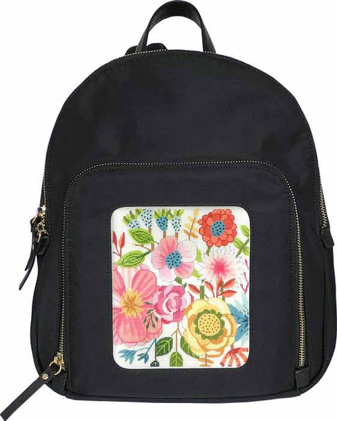 BAG77 Lee NeedleArts Backpack - Nylon - Black - 13"Wx12"Hx6"D