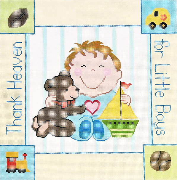 WH1223 Lee's Needle Arts Juvenile, For Little Boy Hand-painted canvas - 12 Mesh 14X14