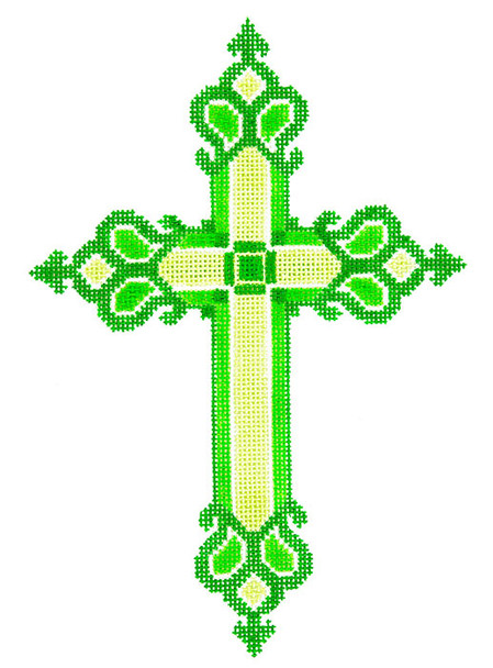 AO1287 Lee's Needle Arts Irish Cross - 5"x7" - 18M Hand-Painted