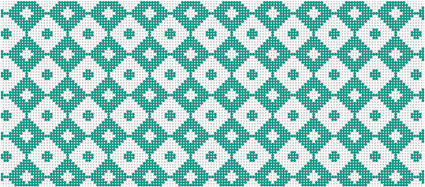 SOS2012 Teal Checkers 18 Mesh 6in x 2.75in BB Size Son of a Stitch Designs