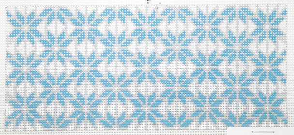 SOS2014 Blue & Silver Bursts 18 Mesh 6in x 2.75in BB Size Son of a Stitch Designs