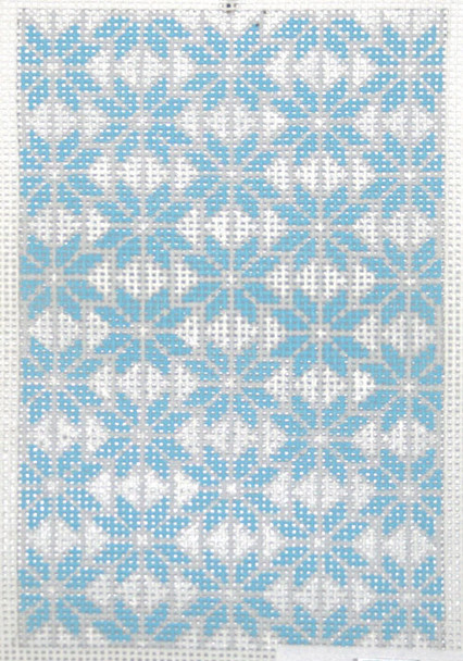 SOS3014 Blue & Silver Bursts 18 Mesh 3.5in x 5.5in BC Size Son of a Stitch Designs