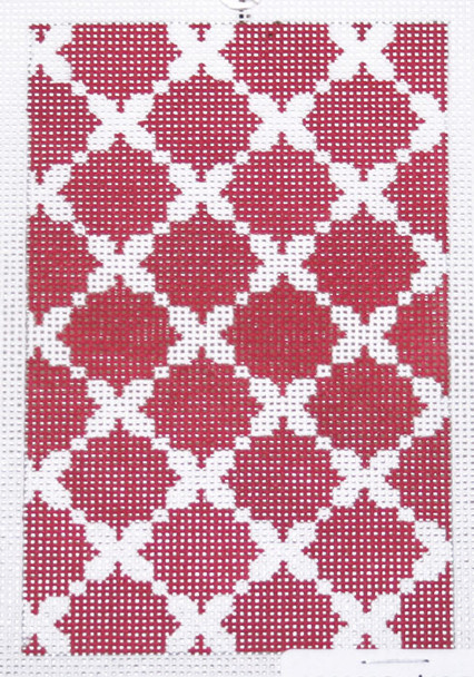 SOS3016 Pink Mosaic Tiles 18 Mesh 3.5in x 5.5in BC Size Son of a Stitch Designs