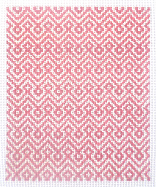 SOS4017 Pink Diamond Chevron 18 Mesh 5in x 6in BG Size Son of a Stitch Designs