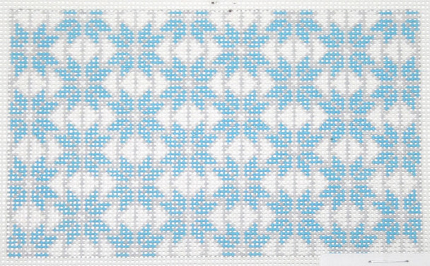 SOS5014 Blue & Silver Bursts Lee Insert Size BD 18 Mesh 5.2" X 3.3" Son of a Stitch Designs