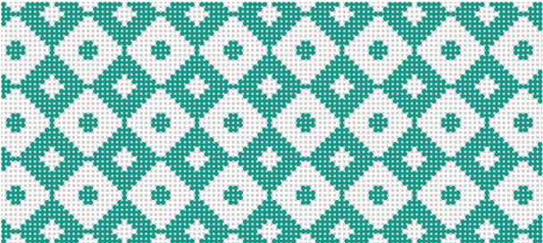 SOS6012 Teal Checkers 18 Mesh 8.5in x 3.5in - LEE BR Size Son of a Stitch Designs