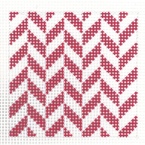 A30 Pattern, Red DeElda Needleworks Beginner Needlepoint kit