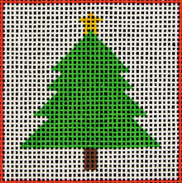 E2 Christmas Tree DeElda Needleworks Beginner Needlepoint kit