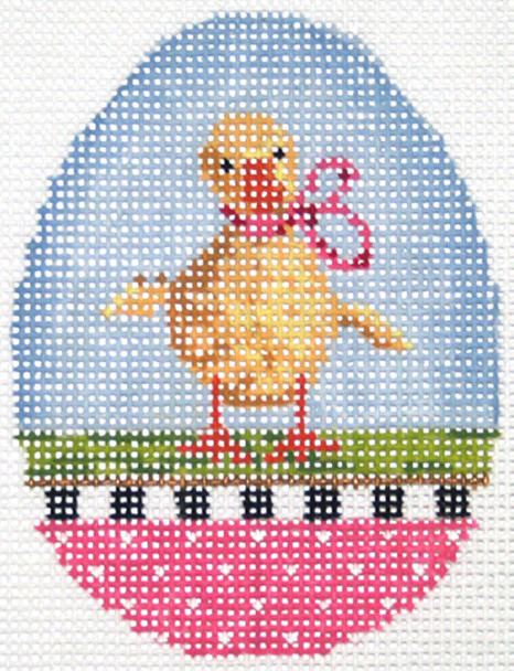 KEA31-18 Spring Duckling Egg 2.5" x 3.25", 18 Mesh KELLY CLARK STUDIO, LLC