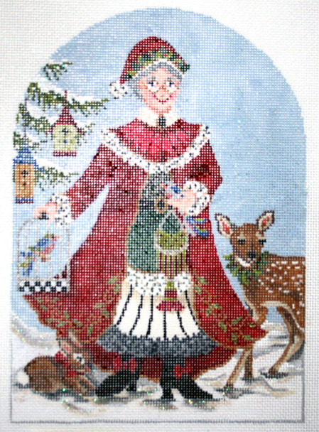 KANP06-18 Mrs. Claus 6.25" x 9", 18 Mesh KELLY CLARK STUDIO, LLC