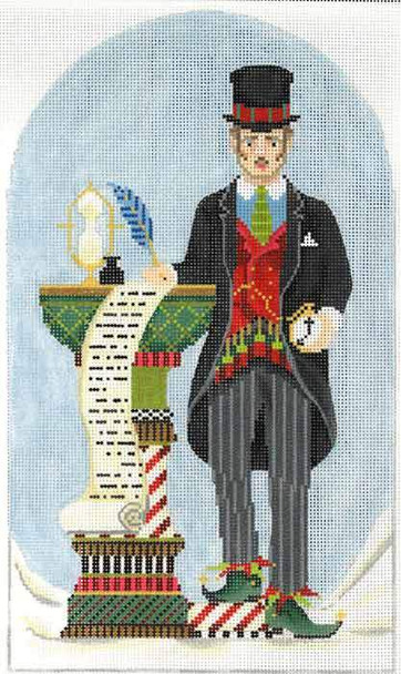 KANP08-18 Jeeves the Elf Master 6.25" x 10", 18 Mesh KELLY CLARK STUDIO, LLC