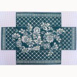 wg12637 Wm's Blue Tulips Book End/Door Stop Mesh  Whimsy And Grace BRICK COVER