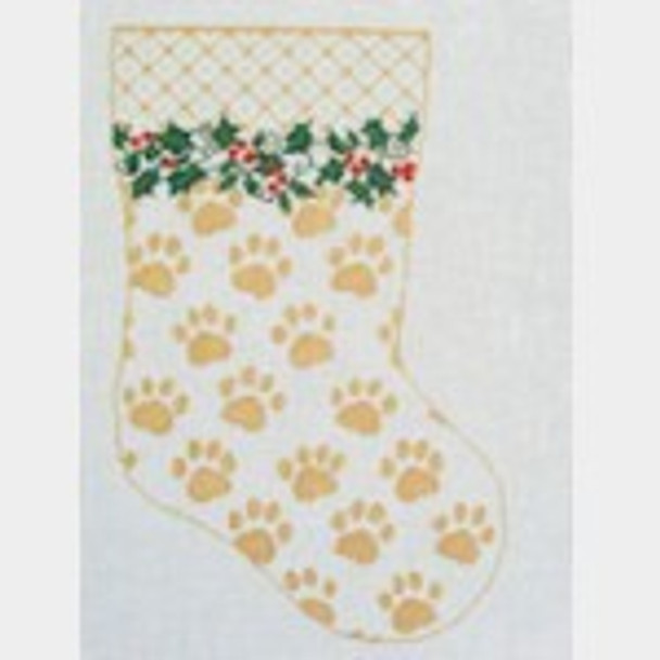 Wg12538-13 My Best Friends Stocking - gold 17X8 13ct Whimsy And Grace CHRISTMAS STOCKING 