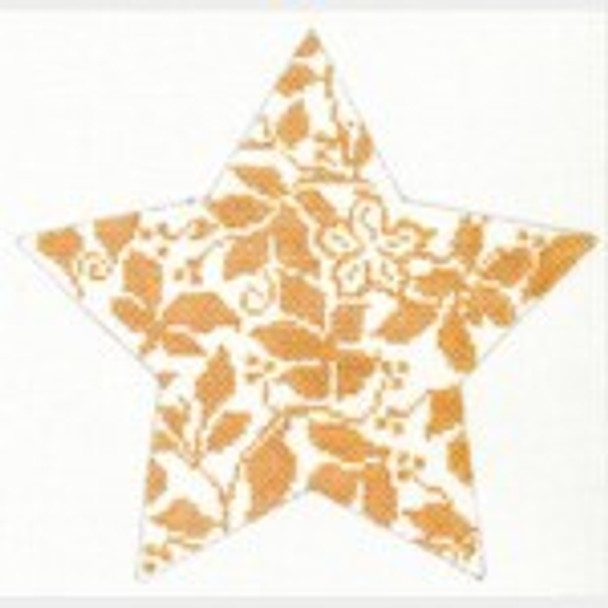 Wg11825 Teri's Star - Gold 6"   18 ct  Whimsy And Grace ORNAMENT 