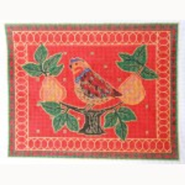 Wg12801-13 13 ct Partridge Pillow 13X101/4 13ct    Whimsy And Grace BRICK COVER 