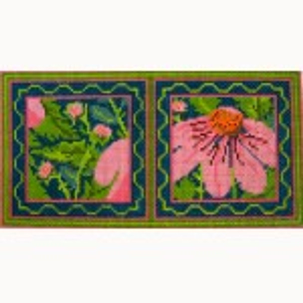 Wg12035N Pink Echinacea Needle Case 3 3/4 X 6 1/2 18ct Whimsy And Grace