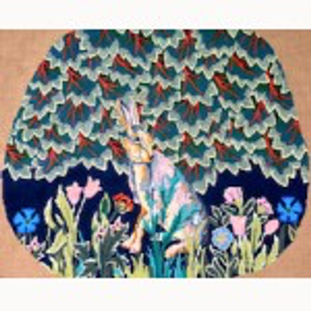 Wg11343 Morris the Rabbit Host Chair Seat Cover 21X24 13ct  Whimsy And Grace Purse 