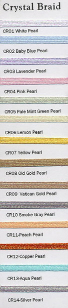 CR03 Lavender Pearl Crystal Braid Rainbow Gallery