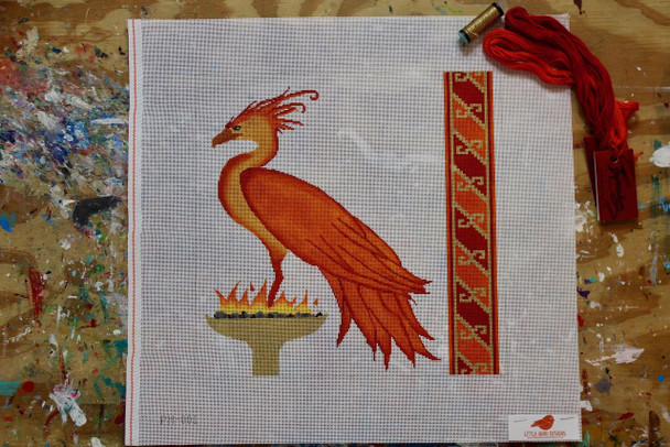 PH-001 Fawkes Phoenix 18 Mesh Little Bird Designs 12″ x 12″